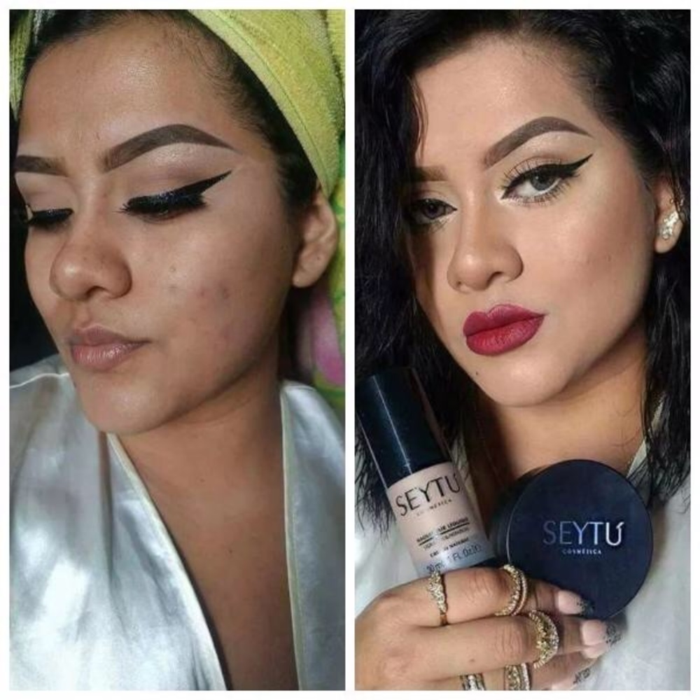 Make up foundation + powder